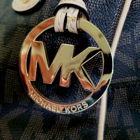 Michael Kors Brown and Tan Satchel Structured Elegance - Picture 2 of 5